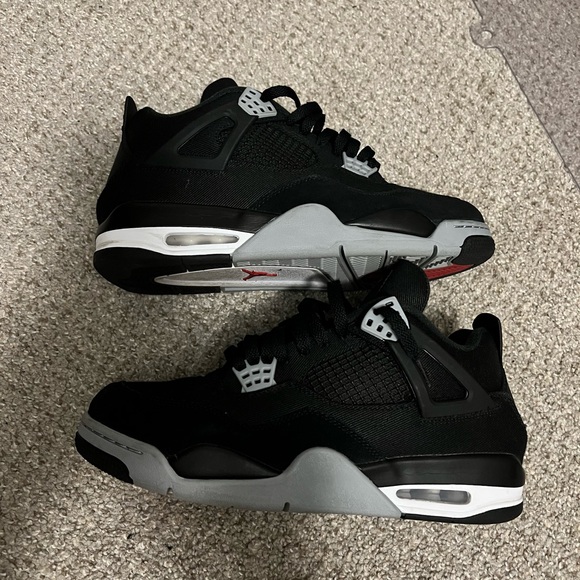 Air Jordan 4 Black Canvas sz 10.5